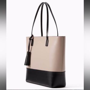 Kate Spade Color Block Tassel Tote